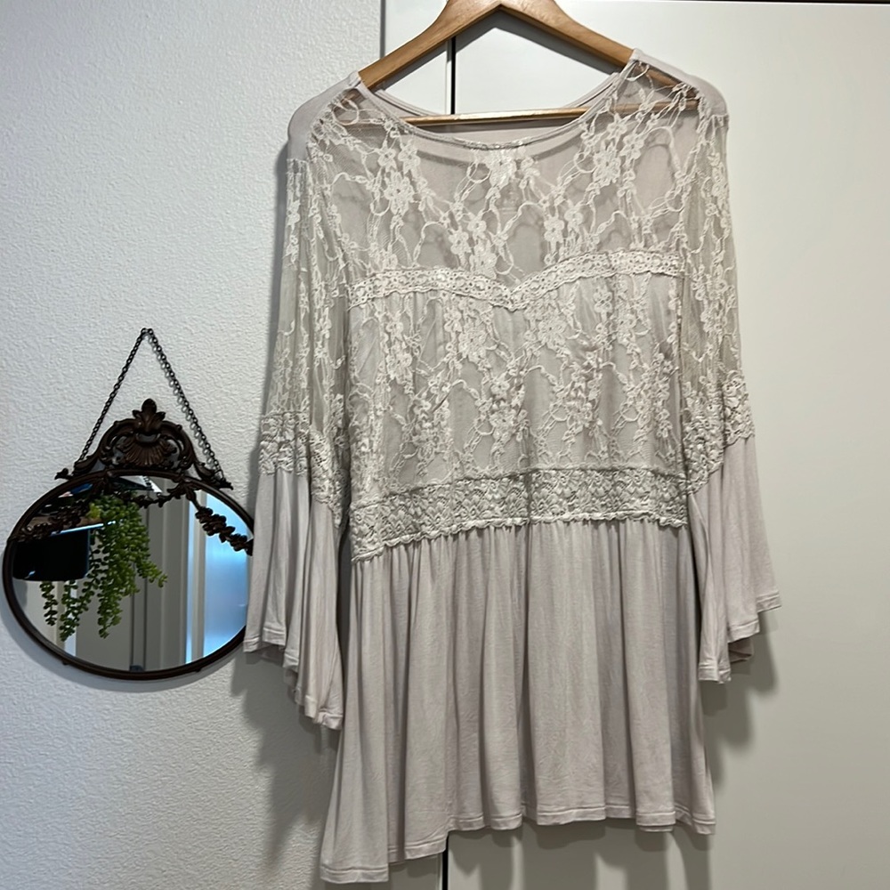 Torrid Lace Top Flowy Long Sleeve